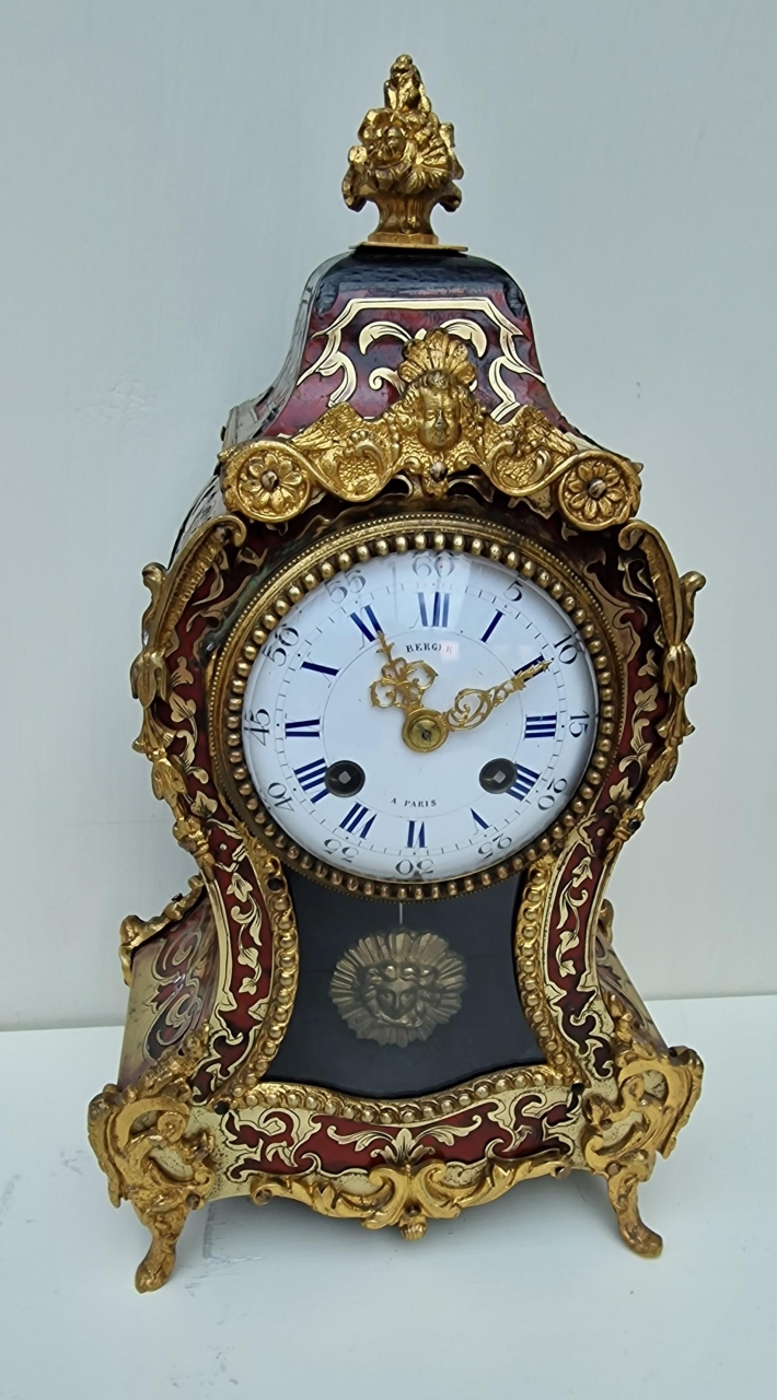 A Gilt Tortoishell Mantel Clock, Berger a Paris - Blog