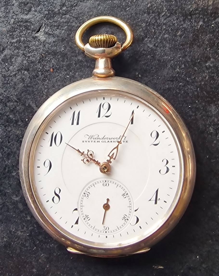 A Wunderwerk Silver Pocket Watch