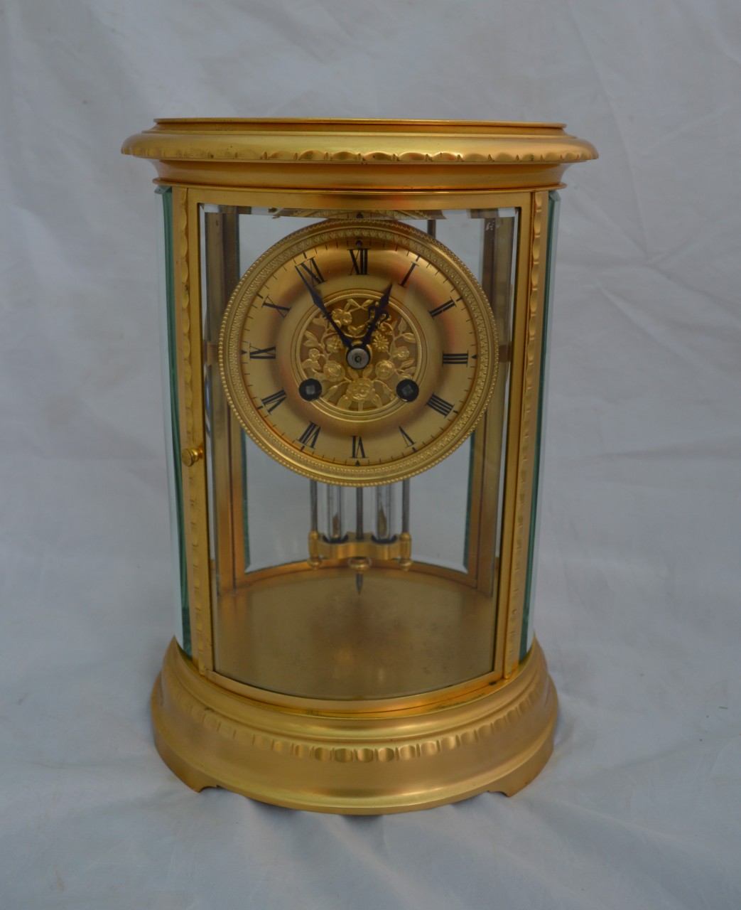 Oval 4 Glass Mantel clock Blog